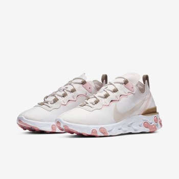 Nike React Element 55 - Női Utcai Cipő - Bézs/Korall/Világos Barna